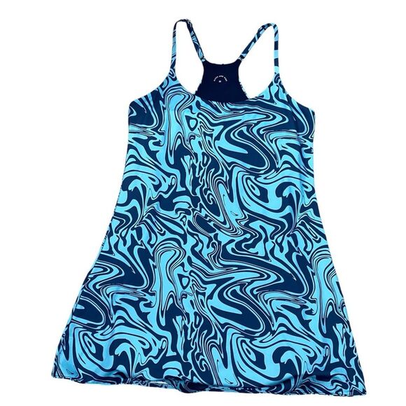 Kitty & Vibe Play Dress in Blue Swirl Size medium Swim and Exercise Dress - Picture 1 of 11